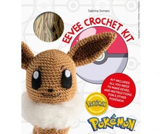 KNYGA Sabrina Somers PokeMon Crochet Eevee Kit, Kit Includes Materials to Make Eevee and Instructions for 5 Other PokeMon