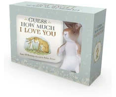 KNYGA Sam McBratney Guess How Much I Love You, Beloved classic bestselling story about love between a parent and child, in a gift edition with soft cuddly plush toy – perfect gift for babies, toddlers, birthdays, bedtime, baby showers and a loved one of any age