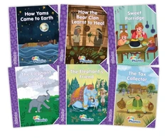 KNYGA Sara Wernham Jolly Phonics Folktales Violetinė Readers (Level 5) Complete Set (1-6)