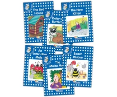 KNYGA Sara Wernham Jolly Phonics Readers, Inky &amp; Friends, Level 4, in Precursive Letters (British English edition)
