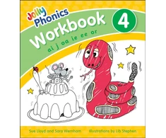 KNYGA Sara Wernham Jolly Phonics Workbook 4, in Precursive Letters (British English edition)