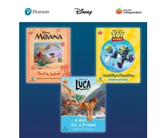 KNYGA Sarah Loader Pearson Bug Club Disney Year 1 Pack B, including decodable phonics readers for phase 5: Moana: The Kite Festival, Toy Story: Buzz's Trip to Planet Zurg, Luca: A Gift for a Friend
