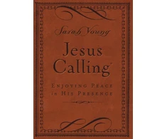 KNYGA Sarah Young Young Sarah Jesus Calling, Small Brown Leathersoft, with Scripture References: Enjoying Peace in His Presence (A 365-Day Devotional)