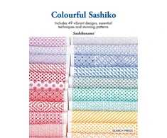 KNYGA Sashikonami Colourful Sashiko, Includes 49 Vibrant Designs, Essential Techniques and Stunning Patterns