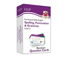KNYGA Sian Butler Functional Skills English Revision Question Cards: Spelling, Punctuation &amp; Grammar - Level 2