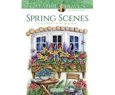 KNYGA Teresa Goodridge Creative Haven Spring Scenes Coloring Book