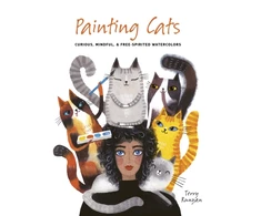 KNYGA Terry Runyan Painting Cats, Curious, mindful &amp; free-spirited watercolors