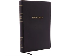 KNYGA Thomas Nelson KJV Holy Bible: Giant Print with 53,000 Cross References, Juodas Bonded Leather, Raudona Letter, Comfort Print: King James Version