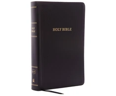 KNYGA Thomas Thomas Nelson KJV Holy Bible: Personal Size Giant Print with 43,000 Cross References, Juodas Bonded Leather, Raudona Letter, Comfort Print (Thumb Indexed): King James Version