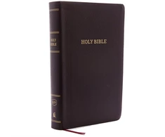 KNYGA Thomas Thomas Nelson KJV Holy Bible: Personal Size Giant Print with 43,000 Cross References, Burgundy Bonded Leather, Raudona Letter, Comfort Print (Thumb Indexed): King James Version