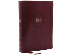 KNYGA Thomas Thomas Nelson KJV Open Bible: Complete Reference System, Burgundy Leathersoft, Raudona Letter, Comfort Print: King James Version