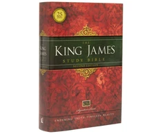KNYGA Thomas Thomas Nelson KJV Study Bible, Large Print, Hardcover, Raudona Letter