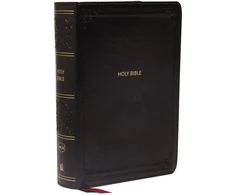 KNYGA Thomas Thomas Nelson NKJV, End-of-Verse Reference Bible, Compact, Leathersoft, Juodas, Raudona Letter, Comfort Print