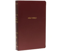 KNYGA Thomas Thomas Nelson Nelson Thomas NKJV, Gift and Award Bible, Leather-Look, Burgundy, Raudona Letter, Comfort Print: Holy Bible, New King James Version
