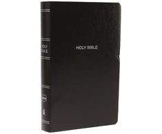 KNYGA Thomas Thomas Nelson NKJV, Gift and Award Bible, Leather-Look, Juodas, Raudona Letter, Comfort Print