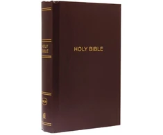 KNYGA Thomas Thomas Nelson Nelson Thomas NKJV, Pew Bible, Large Print, Hardcover, Burgundy, Raudona Letter, Comfort Print: Holy Bible, New King James Version