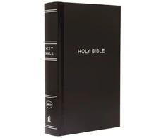 KNYGA Thomas Thomas Nelson Nelson Thomas NKJV, Pew Bible, Large Print, Hardcover, Juodas, Raudona Letter, Comfort Print: Holy Bible, New King James Version