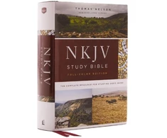 KNYGA Thomas Thomas Nelson Nelson Thomas NKJV Study Bible, Hardcover, Burgundy, Full-Color, Comfort Print: The Complete Resource for Studying God’s Word