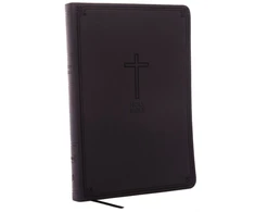 KNYGA Thomas Thomas Nelson Nelson Thomas NKJV, Value Thinline Bible, Large Print, Charcoal Leathersoft, Raudona Letter, Comfort Print: Holy Bible, New King James Version