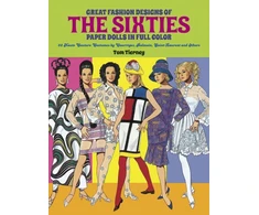 KNYGA Tom Tierney Great Fashion Designs of the Sixties: Paper Dolls in Full Colour