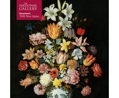 KNYGA Tree Flame Adult Jigsaw Puzzle National Gallery: Bosschaert the Elder: A Still Life of Flowers
