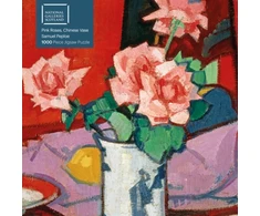 KNYGA Tree Flame Adult Jigsaw Puzzle National Galleries Scotland - Samuel Peploe: Rožinė Roses, Chinese Vase