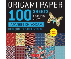 KNYGA Tuttle Tuttle Studio Origami Paper 100 sheets Japanese Chiyogami 8 1/4" (21 cm)