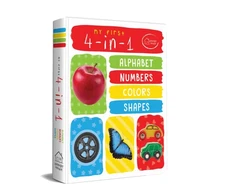 KNYGA Wonder House Books My First 4 In 1 Alphabet Numbers Colours Shapes