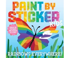 KNYGA Workman Publishing Paint by Sticker Kids: Rainbows Everywhere!, Create 10 Pictures One Sticker at a Time!