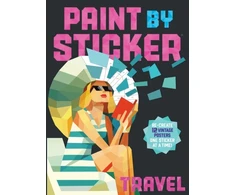 KNYGA Workman Publishing Paint by Sticker: Travel, Re-create 12 Vintage Posters One Sticker at a Time!