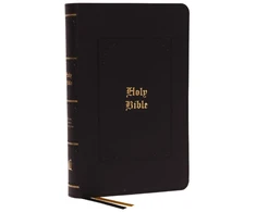 KNYGA Zondervan Publishing KJV, Personal Size Large Print Reference Bible, Vintage Series, Juodas Leathersoft, Raudona Letter, Comfort Print, Holy Bible, King James Version