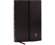 KNYGA Zondervan Publishing NKJV Compact Paragraph-Style Bible w/ 43,000 Cross References, Juodas Leatherflex w/ Magnetic Flap, Raudona Letter, Comfort Print: Holy Bible, New King James Version, Holy Bible, New King James Version