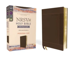KNYGA Zondervan Publishing NRSVue, Holy Bible with Apocrypha, Personal Size, Leathersoft, Brown, Comfort Print