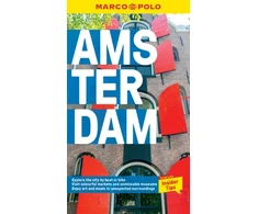 KNYGA Amsterdam Marco Polo Pocket Travel Guide - with pull out map