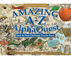 KNYGA Andrew Ruhren Amazing A–Z AlphaQuest Seek &amp; Find Challenge Puzzle Book