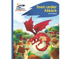 KNYGA Anne Glennie Reading Planet - Town Under Attack - Mėlyna: Rocket Phonics