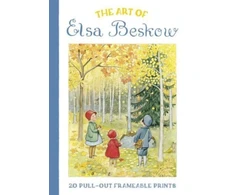 KNYGA Art of Elsa Beskow: 20 Pull-Out Frameable Prints, Vintage Scandinavian Wall Prints