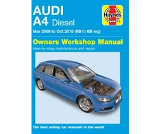 KNYGA Audi A4 Diesel (Mar 08 - Oct 15) Haynes Repair Manual 08 to 65