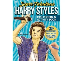 KNYGA Ava Moore Super Fabulous Harry Styles Coloring &amp; Activity Book, 30+ Coloring Pages, Photo Gallery, Word Searches, Quizzes &amp; Fun Facts