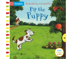 KNYGA Axel Scheffler Pip the Puppy, A Push, Pull, Slide Book