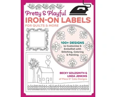 KNYGA Becky Goldsmith Pretty &amp; Playful Iron-on Labels for Quilts &amp; More
