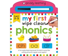 KNYGA Books Priddy My First Wipe Clean: Phonics