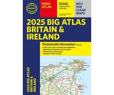 KNYGA Bookshop 2025 Philip's Big Road Atlas of Britain &amp; Ireland