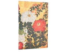 KNYGA paperblanks 2026 Natsu (Rinpa Florals) Maxi 18-month Vertical Hardcover Flexi Dayplanner 2025-2026 (Elastic Band Closure)