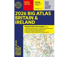 KNYGA Philips Maps 2026 Philip's Big Road Atlas of Britain &amp; Ireland
