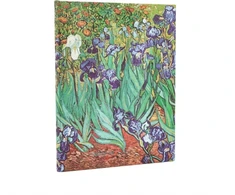 KNYGA Bookshop 2026 Van Gogh's Irises Ultra 18-month Vertical Hardcover Flexi Dayplanner 2025-2026 (Elastic Band Closure)