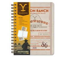 KNYGA Bookshop 2026 Yellowstone: The Dutton Ranch 13-Month Weekly Planner