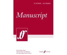 KNYGA Bookshop 32-page A4 Manuscript Book, 12-stave