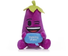 KNYGA Bookshop 7" Aubergine Emoji Plush Gift