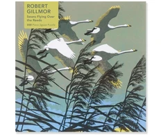 Dėlionė Bookshop Adult Jigsaw Puzzle Robert Gillmor: Swans Flying over the Reeds (500 pieces)